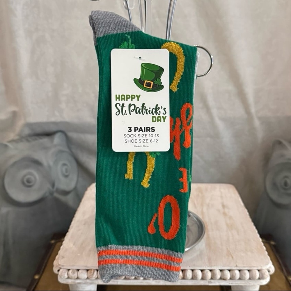 ⚡️Crest Brands "Happy St. Patrick's Day" Socks